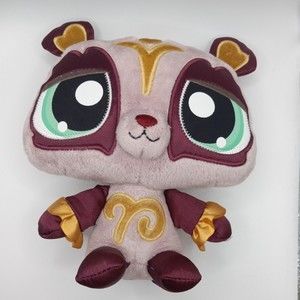 Littlest Pet Shop Sassiest Panda Purple 8" 2008 Plush Stuffed Animal